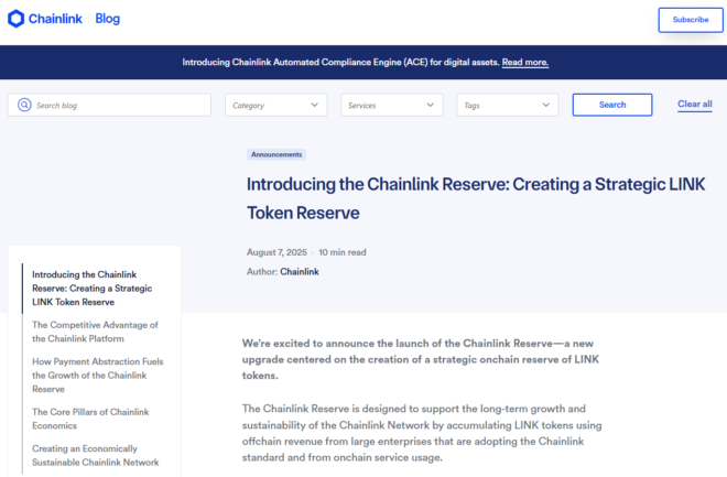 Chainlink Reserve